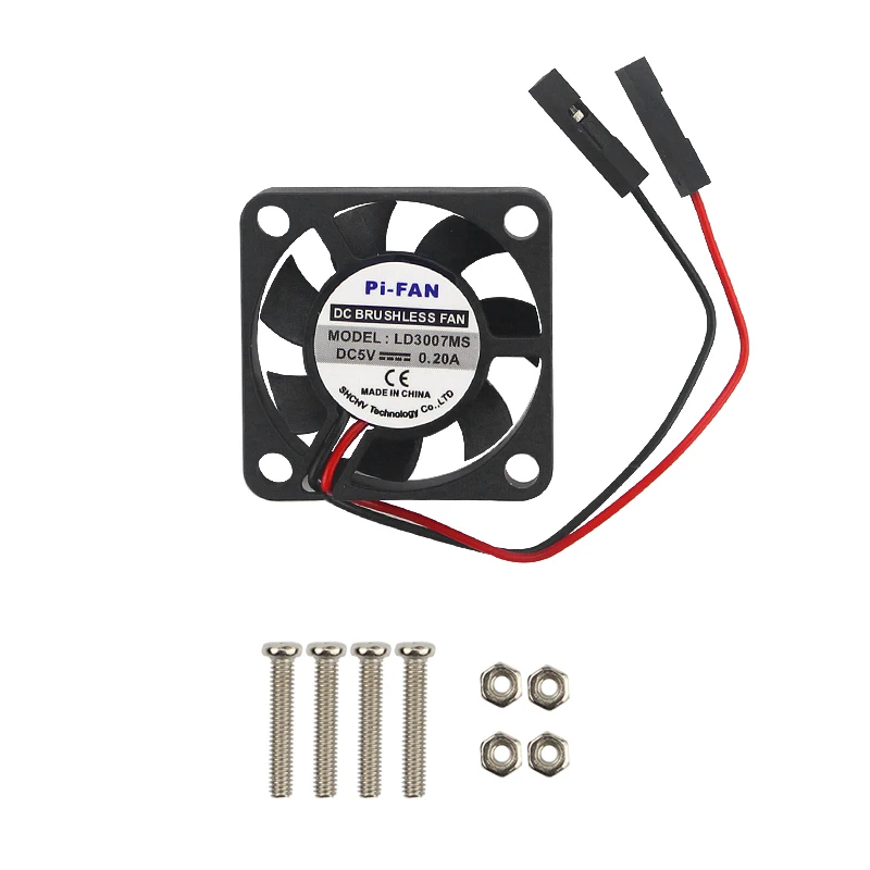 Raspberry Pi 4 охлаждающий вентилятор 3 V/5V Американская классификация проводов 2р