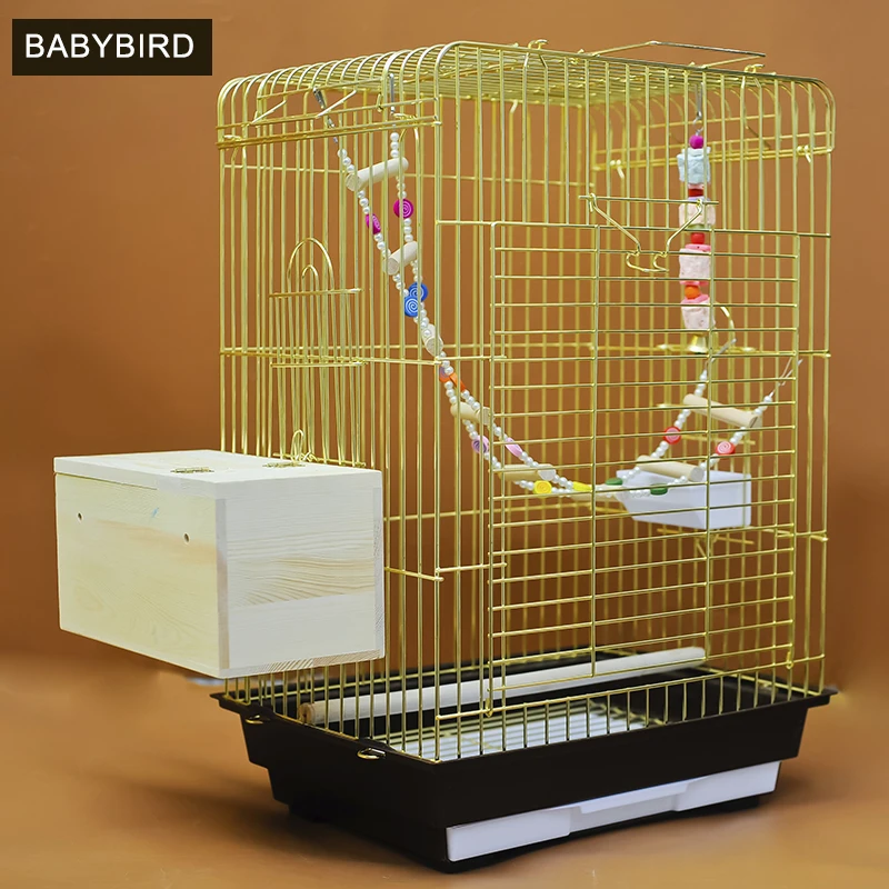 Роскошная смелая и жесткая Европейская Золотая клетка верности в виде попугая