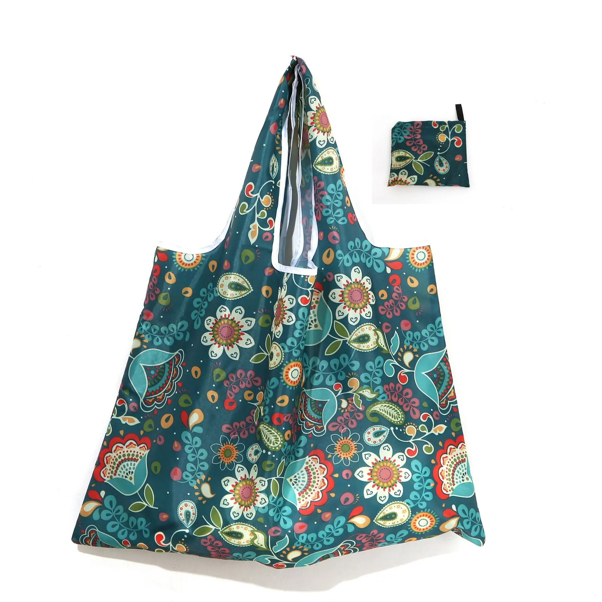 

Oxford Cloth Folding Shopping Bag Thick 210D Large Portable Storage Bag Large Capacity Environmental Protection Shopping Bag