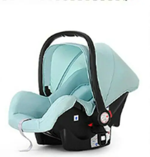 green car seat Детская коляска 3 в 1 коляска с высоким пейзажем складная Коляска и автокресло - Цвет: green car seat