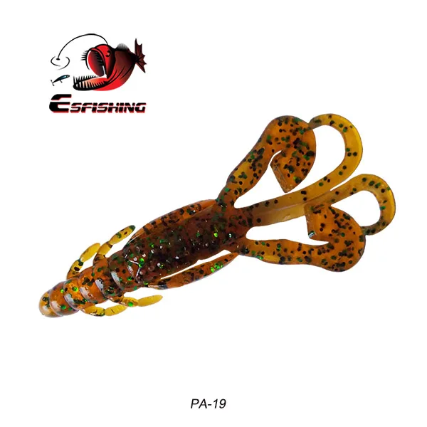 Esfishing приманки для рыбалки Мягкие приманки огромные щупальца Craw 6 шт. 90 мм 6,2 г поток морской рыбалки озеро Iscas снасти - Цвет: PA19