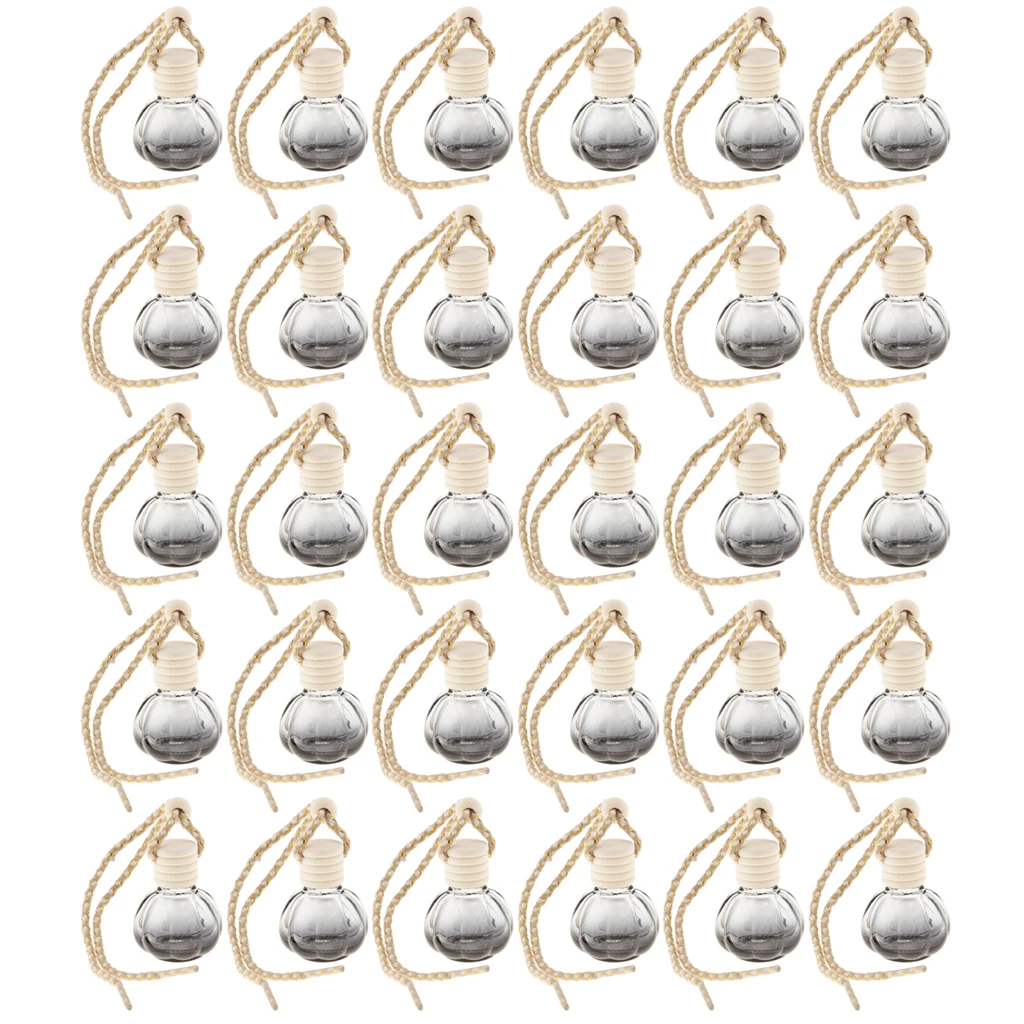 30 шт. пустая стеклянная бутылка ароматизатор автомобильный Стайлинг подвесная