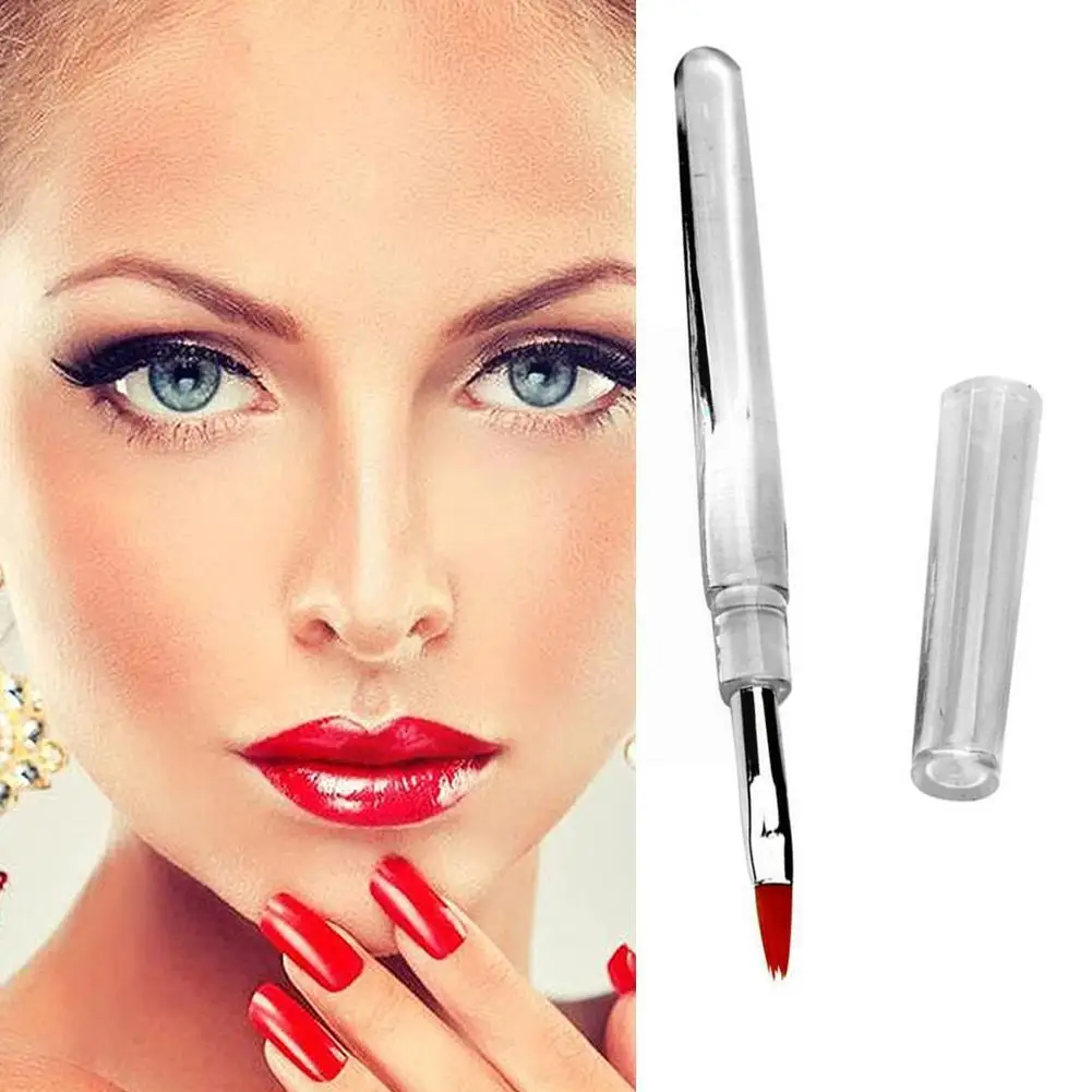 

Portable Lip Brush Lipstick Brush Transparent Rod Single With Makeup Lip Lid Brush Brush Concealer Gloss Mini O1V2