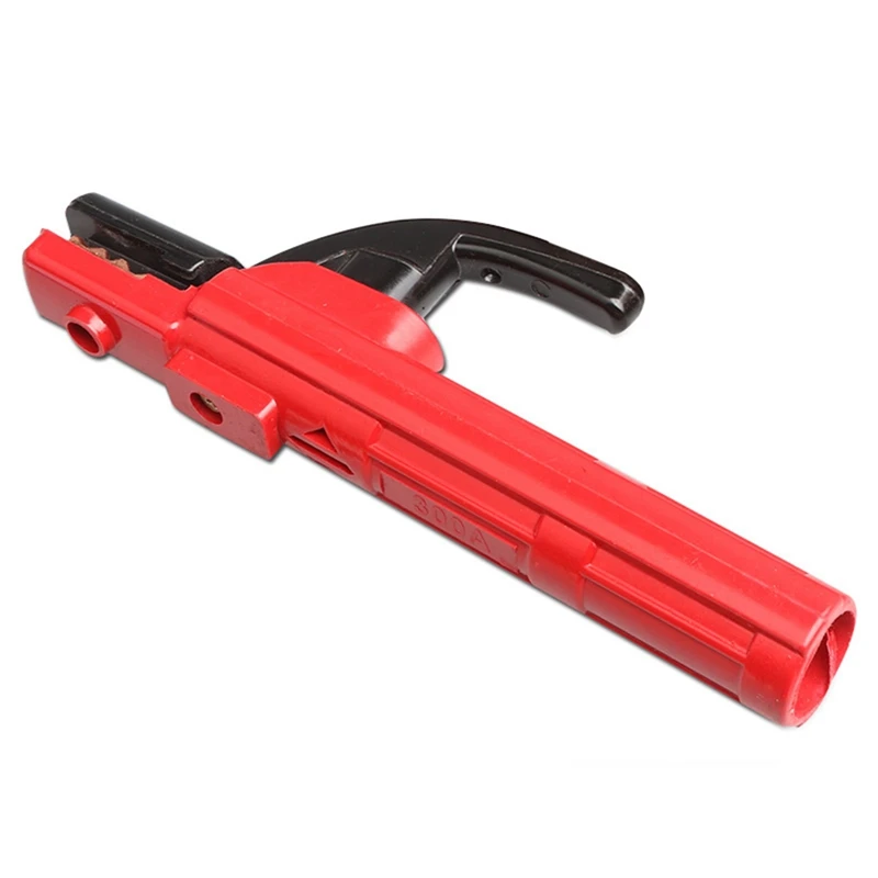 

300A Welding Rod Holder Insulated Copper Red Heat-Resistant Welding Rod Clamp for Electric Welding Machine