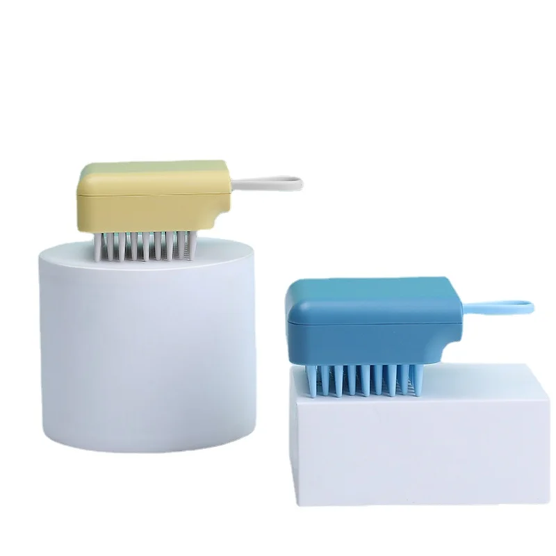 

Pet Brush Dog Cat Massage Comb Cleaner Puppy Wash Tools Soft Gentle Rubber Bristles Quickly Cleaning Brush Tools