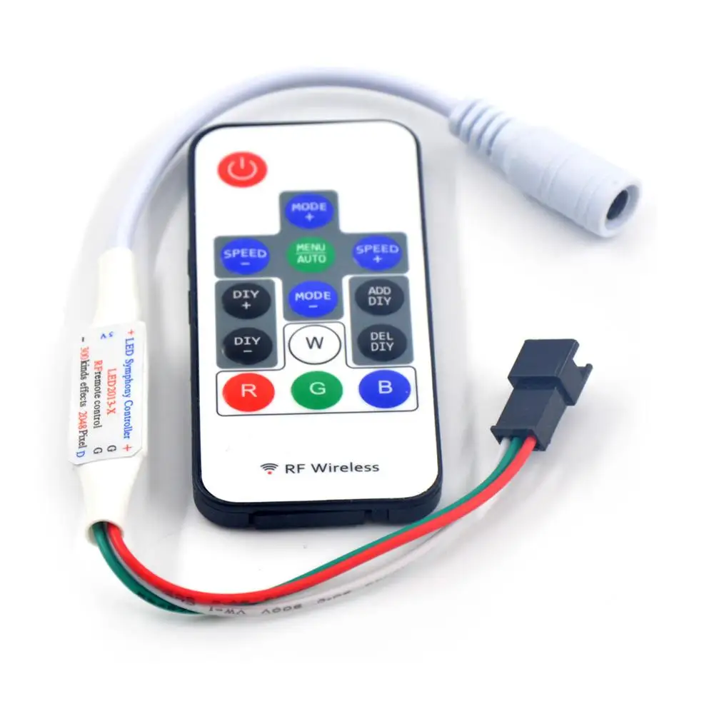 Беспроводной светодиодный контроллер 14 клавиш RF RGB 20 шт. диагональ 300 изменение