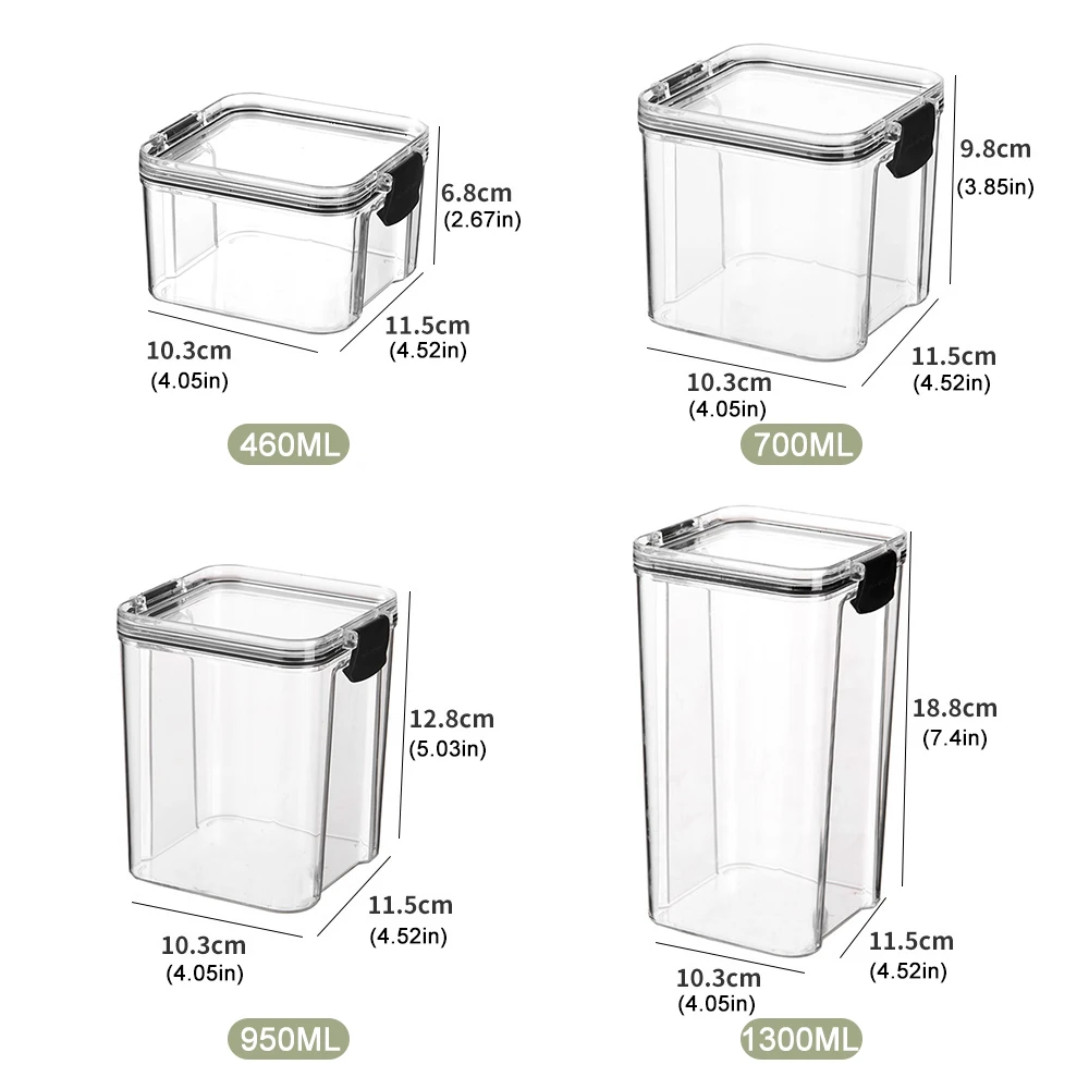 

Food Storage Container Jar Set With Lid Noodle Box Multigrain Storage Tank Sealed Cans Refrigerator Food Storage Container