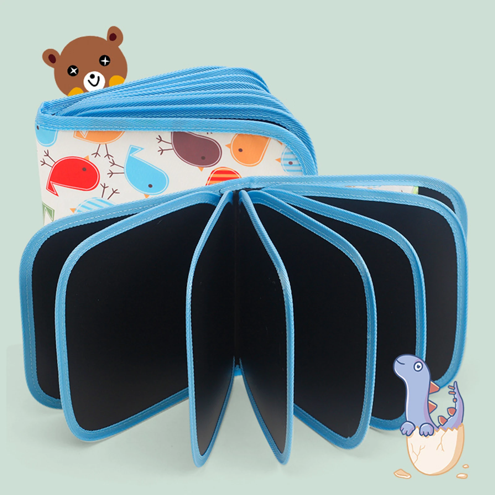 

Montessori Cartoon Educational Painting Book Double-Sided Reusable Drawing Toy Doodle Writing Craft Art For Children Kids