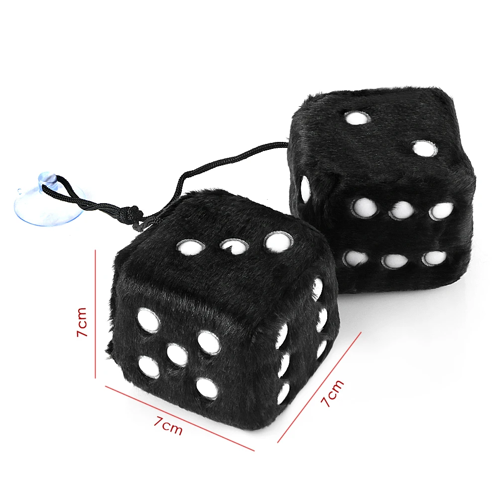 Красочные плюшевые игральные кости JDM автомобили Подвески на зеркало заднего