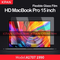 kpan hd macbook pro 15 inch screen protector laptop flexible glass film model a1707 a1990 with touchpad film anti scratch