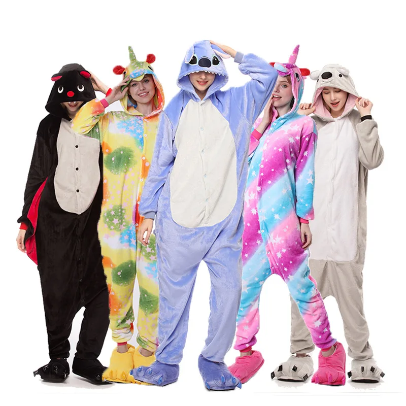 Мягкая ткань фланелевая теплая ночная рубашка с капюшоном в виде единорога