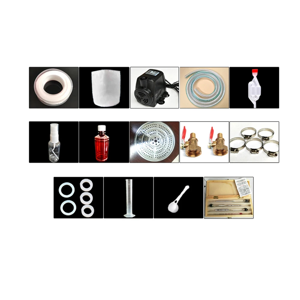 New Home 23L 36L 45L Distiller Moonshine Still 304 Stainless Steel Boiler White Spirits Pure Water Alcohol Oil Wine Brewing Kit