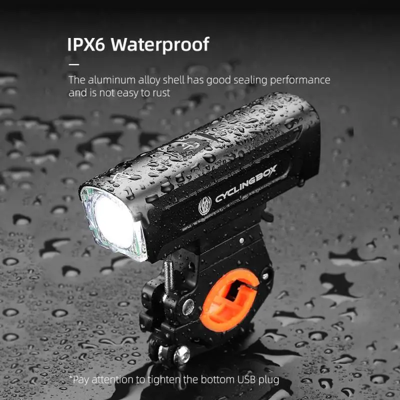 

Фсветильник передний велосипедный Аккумуляторный с USB-зарядкой, 4200 мА · ч, 6 режимов работы