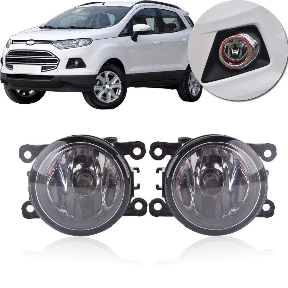 Противотуманные фары CAPQX для переднего бампера Ford Fiesta 2009 2015 Focus 2007 2013 Escort Ecosport 2017