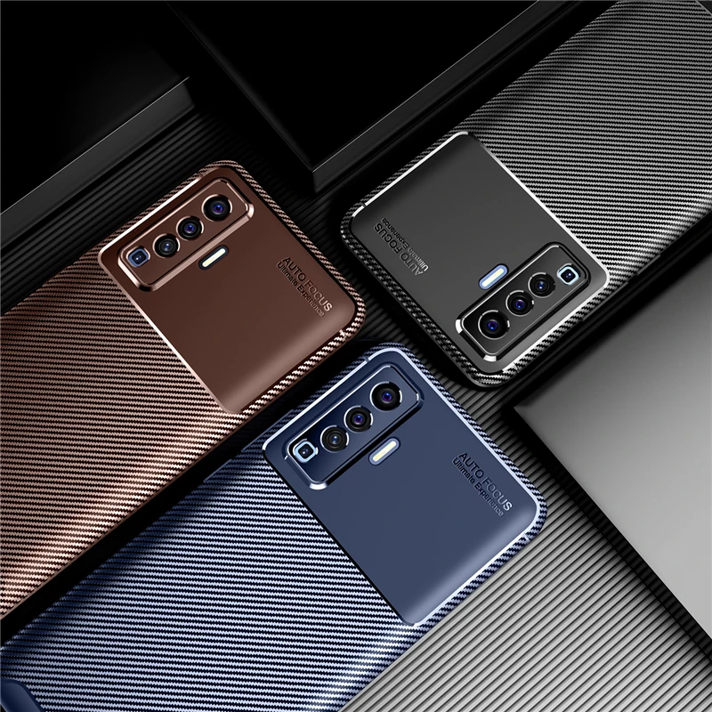 for vivo x50 case bumper silicone anti knock carbon fiber shockproof phone cover for vivo x50 5g case for vivo x50 5g 6 56 inch free global shipping