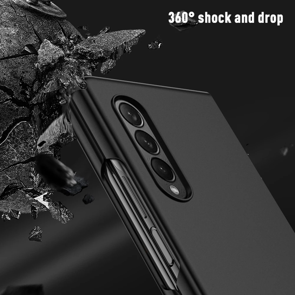 Кожаный чехол из углеродного волокна для Samsung Galaxy Z Fold3 5G ZFold3 телефона Sansung fold 3 Zfold