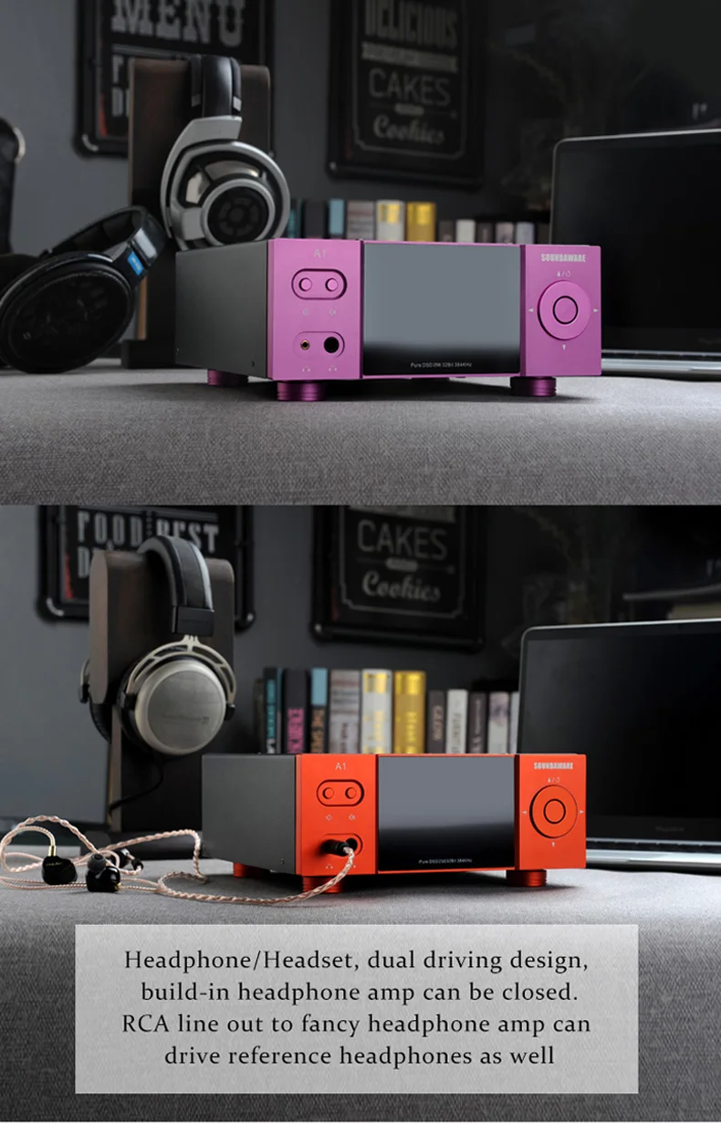 SOUNDAWARE A1 Национальный HIFI потоковый музыкальный плеер Многофункциональный интегрированный настольный с ЦАП двойной усилитель для наушников