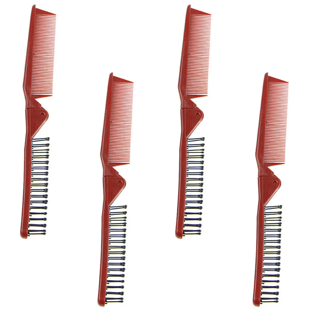 

4pcs Anti-static Travel Combs Portable Combs Hair Care Combs Folding Combs