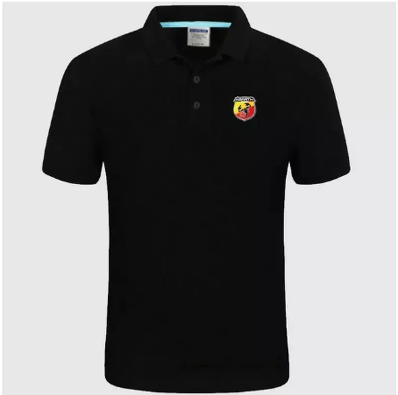 

2021 Summer Abarth logo Polo Shirt Men summer Short Sleeve Polo Shirt Cotton spring Casual Men's Polos