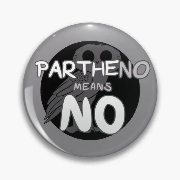 

Partheno Means No Athena Customizable Soft Button Pin Gift Hat Clothes Badge Brooch Fashion Lover Collar Metal Cartoon Women