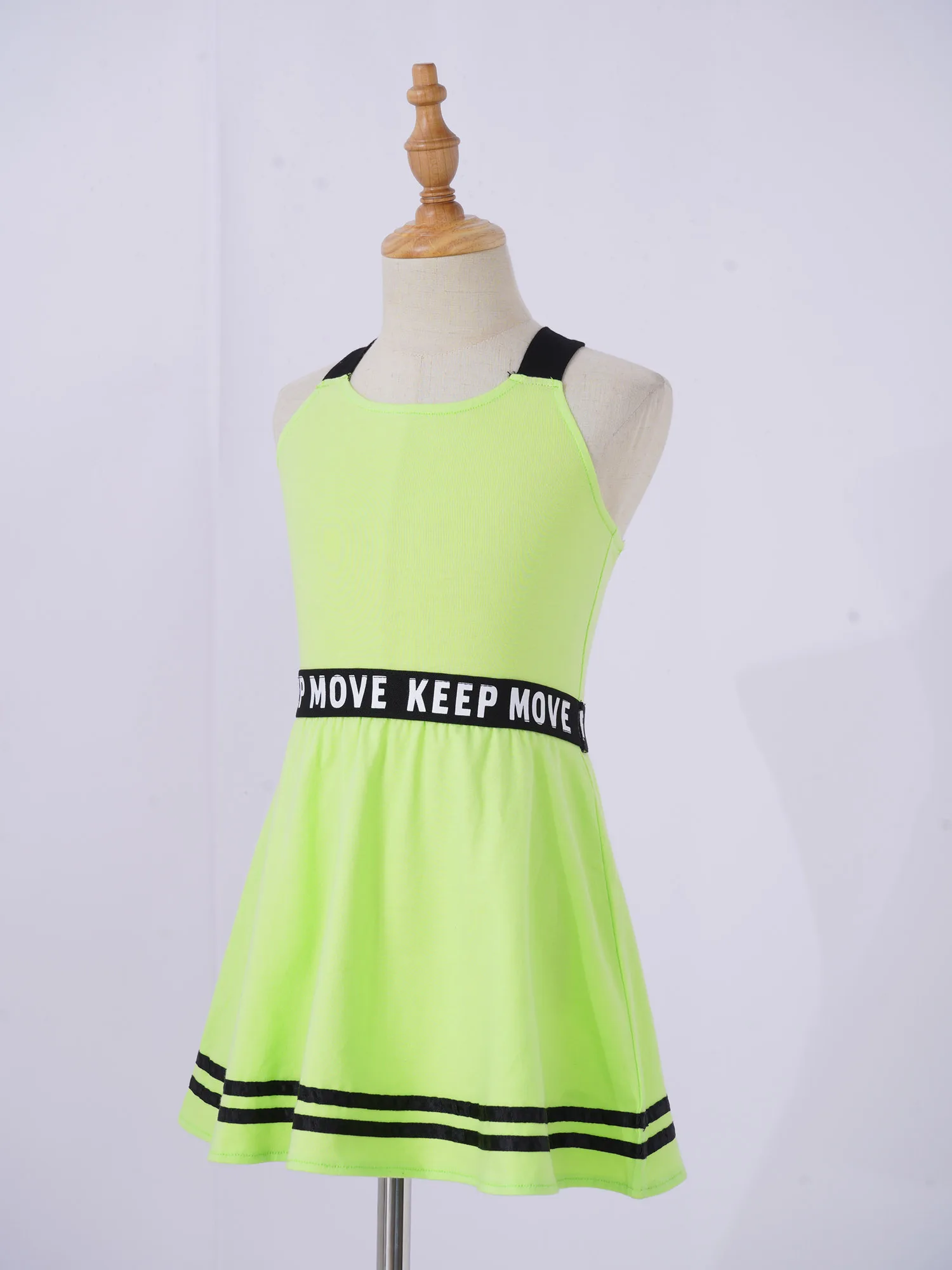 2 шт. детское ТРАПЕЦИЕВИДНОЕ ПЛАТЬЕ С Принтом букв без рукавов |