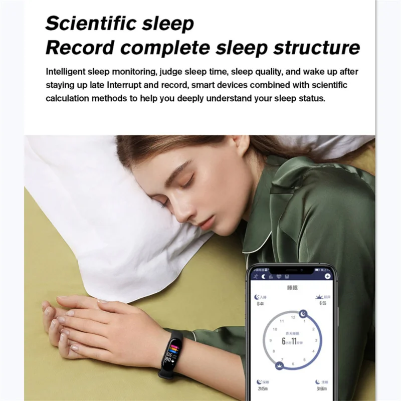 Водонепроницаемый спортивный смарт-браслет M6 Смарт-часы Band6 фитнес-трекер с