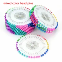 1612 plate mixed color white bead pin 3 5 cm water drop pearl head pin tailor pin diy craft tool hand sewing needle