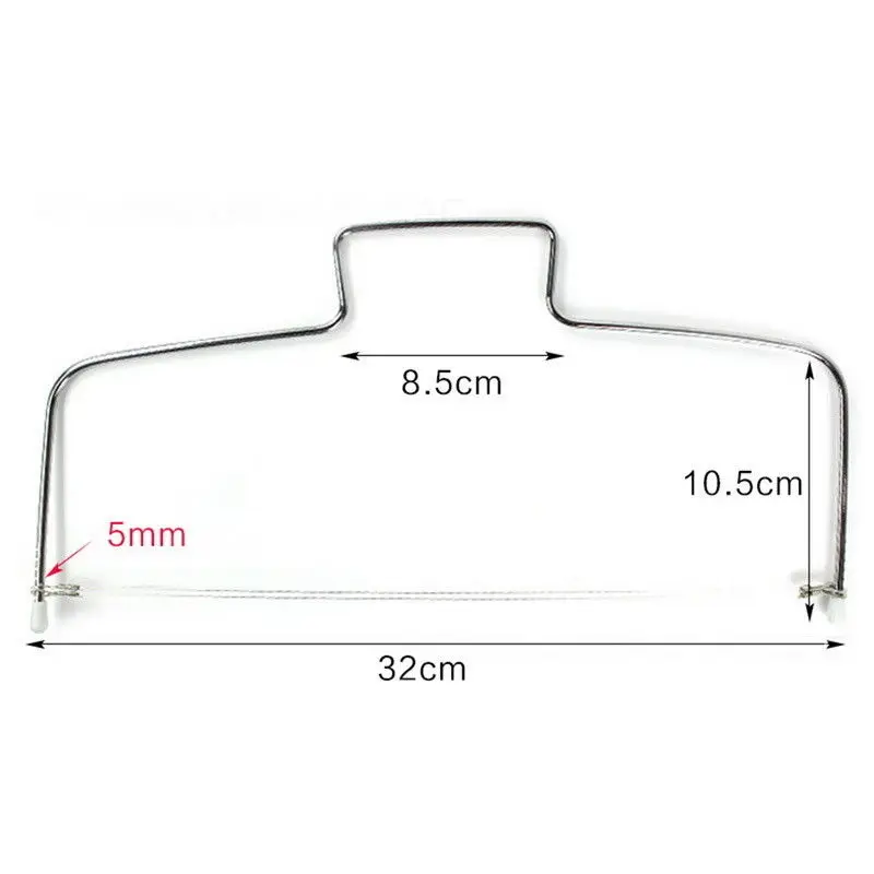 1PC Stainless Steel Adjustable Wire Cake Cutter Slicer Leveler DIY | Дом и сад