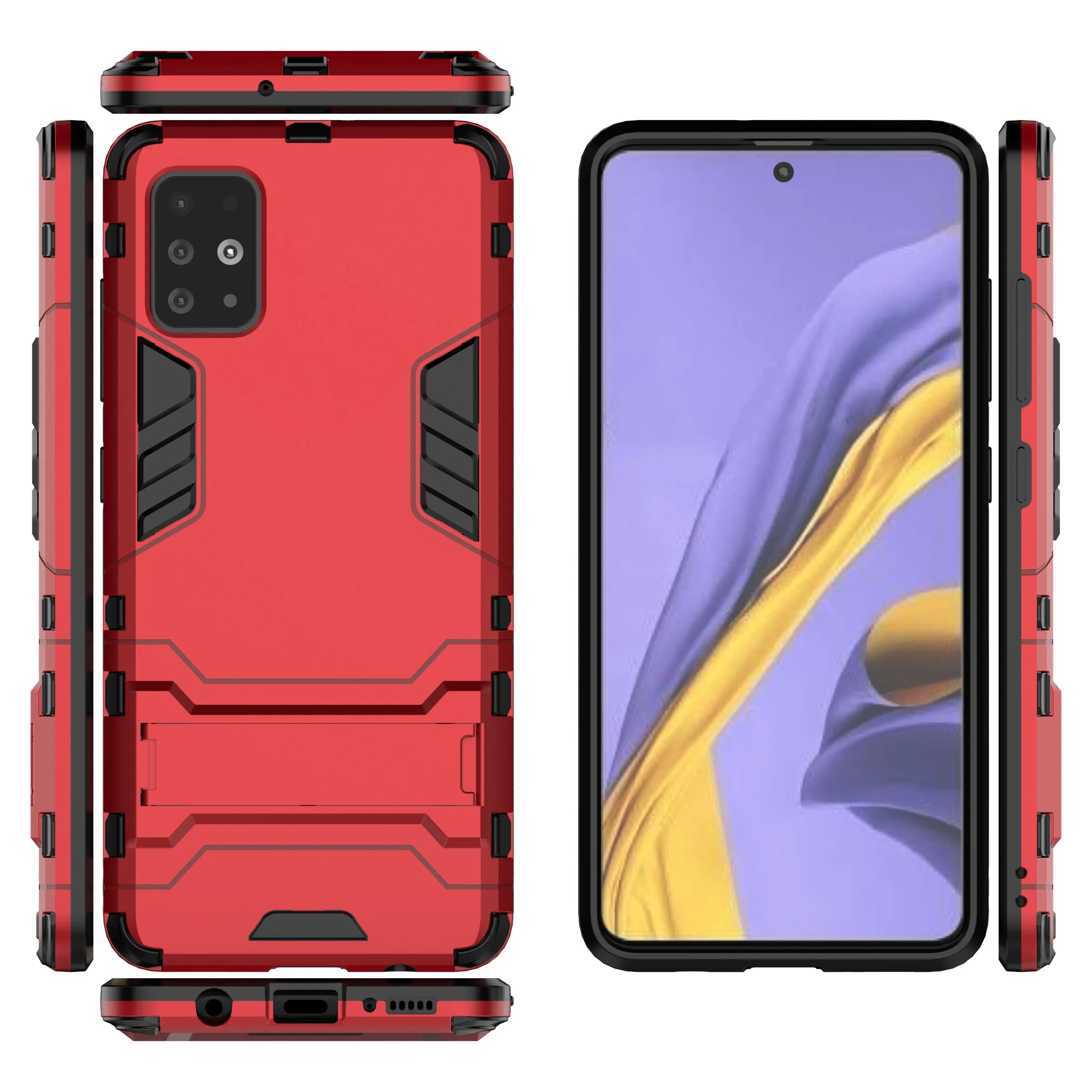 For Samsung Galaxy A51 Case Rubber Robot Armor Shell Coque Hard Back Cover for a51 Phone A 51 Shockproof shell |