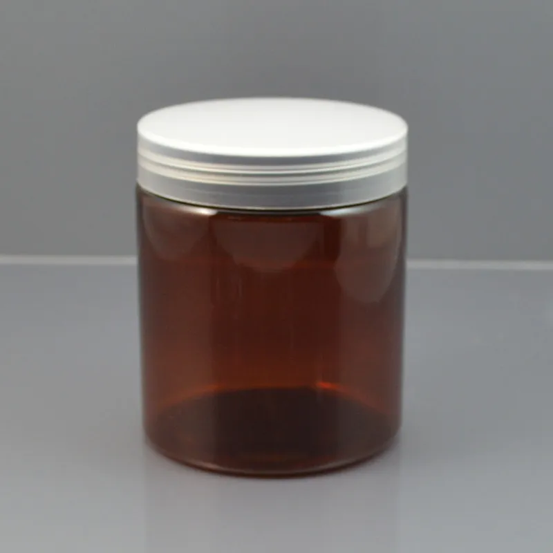 

30pcs 250g Amber Plastic Cream Jar,8oz Lightproof Empty Cosmetic Container,Facial Mask Cream Bottle Bath Salt Containers