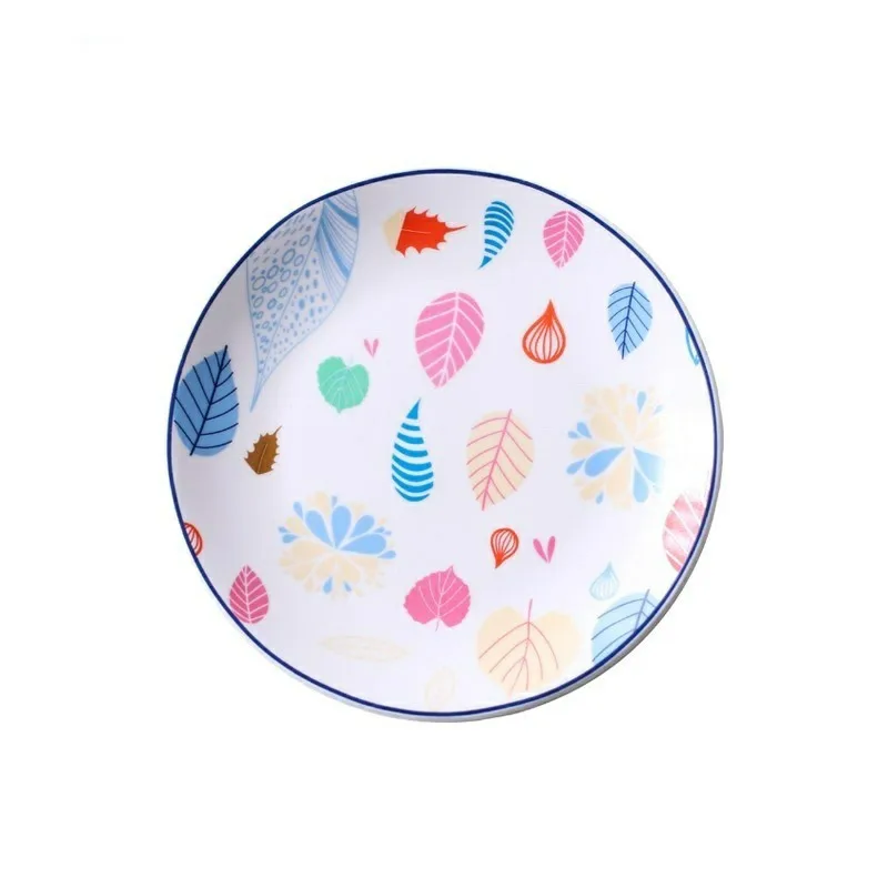 1pc Flower Shaped Dinner Plate European Style Ceramic Afternoon Dishes Gold-rimmed Dinnerware Pasta Dish 6 inch | Дом и сад