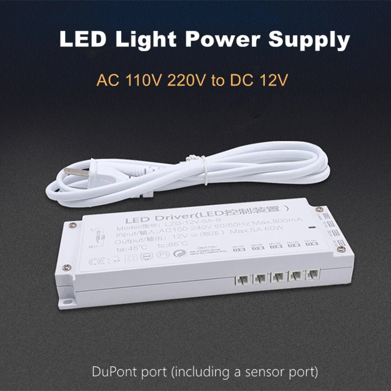 

AC 110V 220V to DC 12V Lighting Transformer LED Cabinet Light Strip Light Power Supply DuPont Port Driver 18W 24W 36W 60W 100W