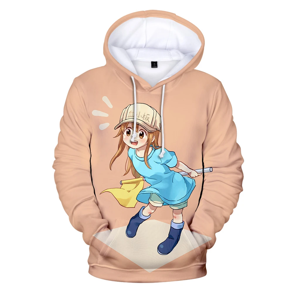 

2021 Kawaii Newest Cells at Work 3D Hoodie Sweatshirt Men/Women Pullovers Fashion Harajuku Boys/Girls Anime Hoodies Streetwear