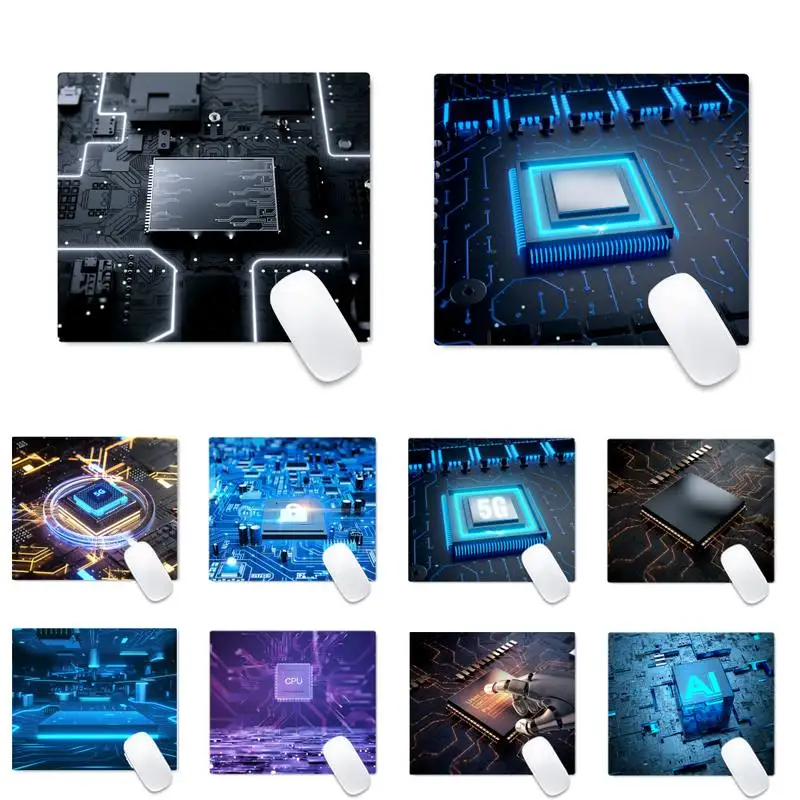 

Резиновый коврик для мыши, настольный игровой коврик с технологией чипа для ноутбука, не скользит