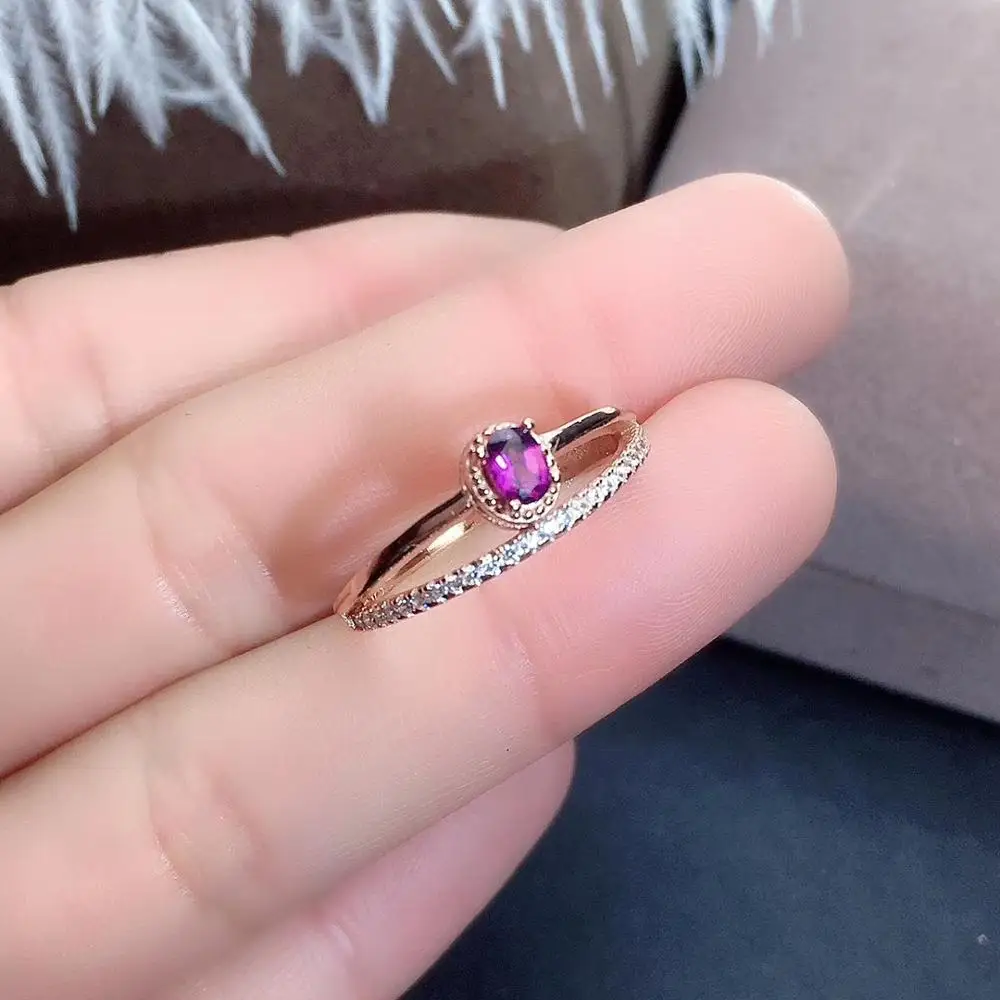 Кольцо женское из серебра 925 пробы с гранатом | Украшения и аксессуары