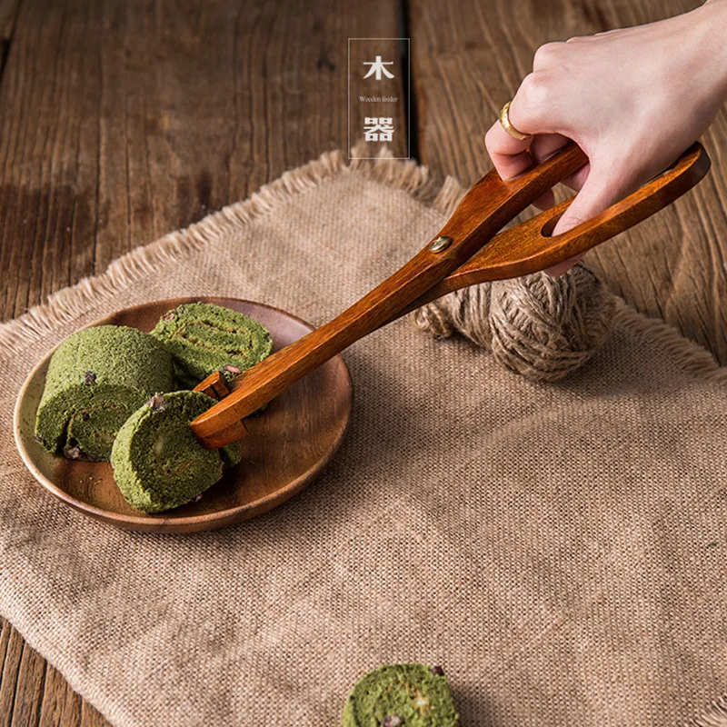 

Wooden Food Tongs Baking Special Bread Tongs Food Tongs Kitchen Tongs Anti-scalding Barbecue Food Tongs