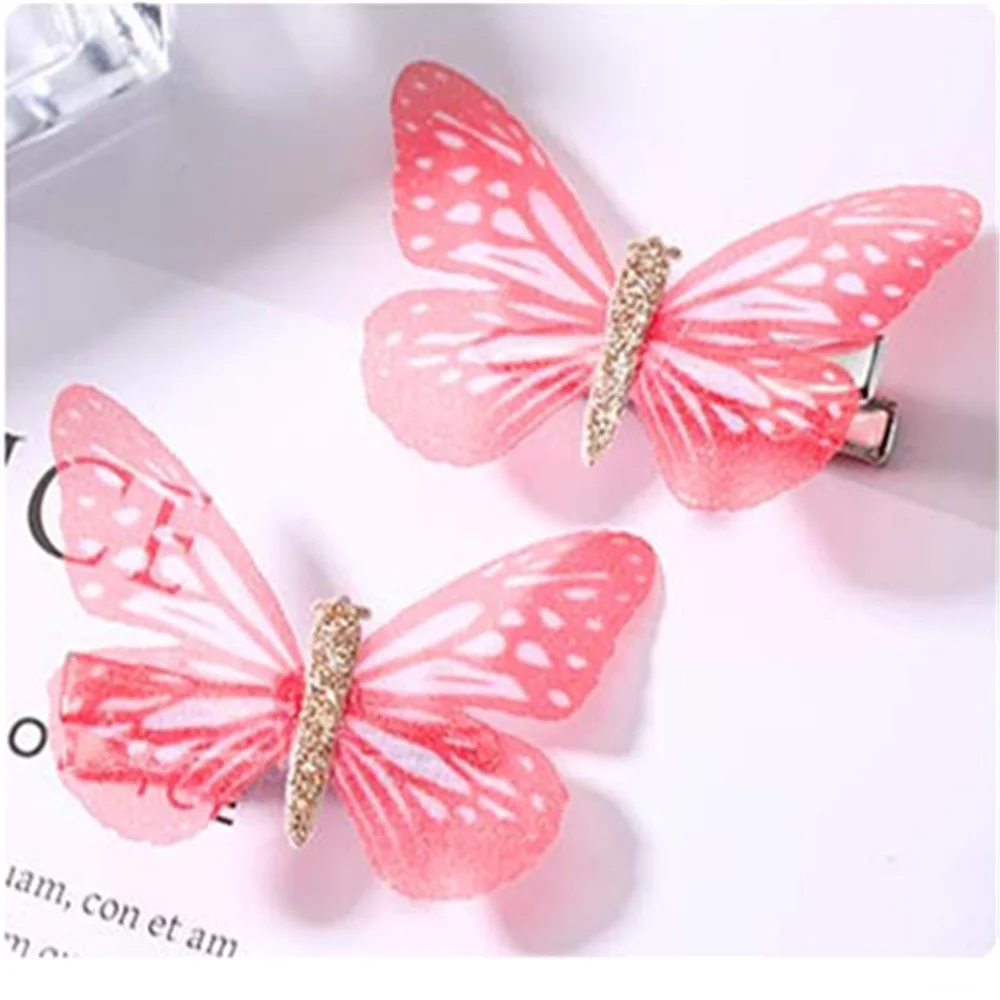 Красивые красочные заколки для волос в виде бабочек девочек аксессуары волос| |