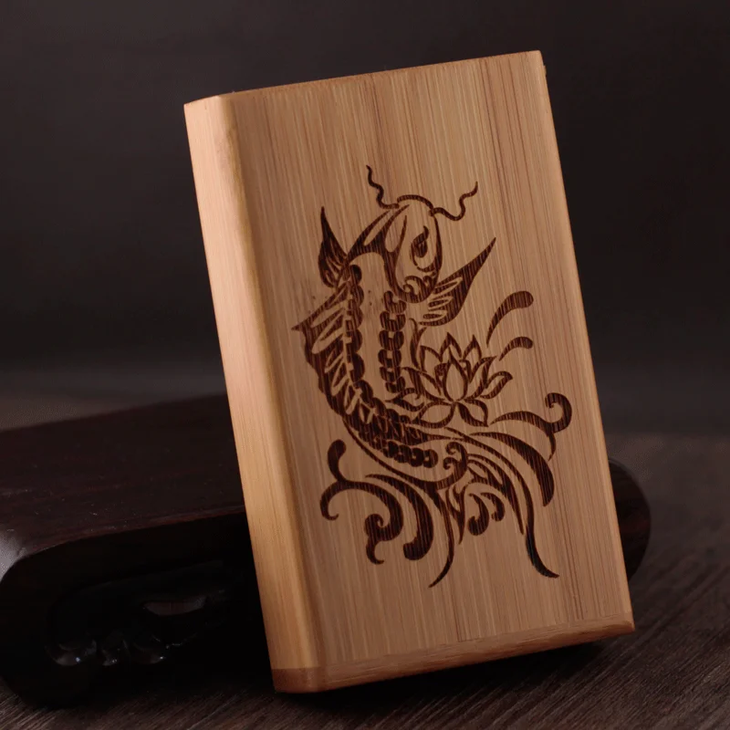 

Чехол для сигарет из натурального бамбука, 105 мм