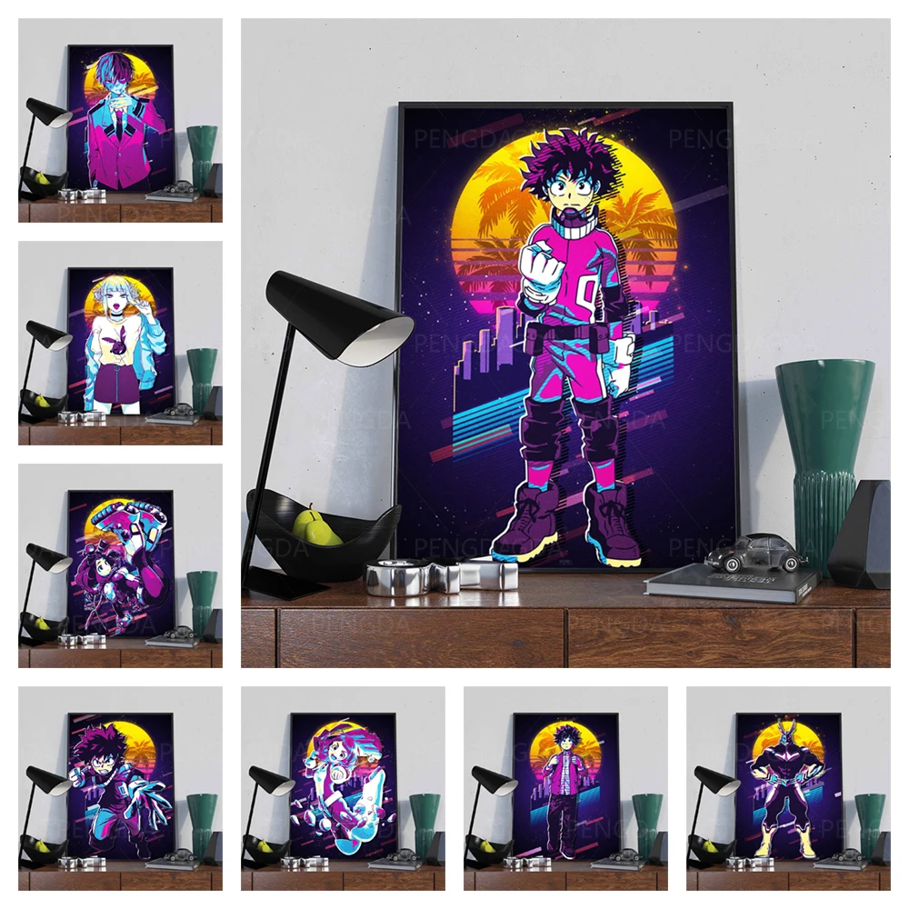 

Canvas HD Printed My Hero Academia Painting Japanese Anime Wall Art Poster Home Decor Pictures Living Room Modular No Framework