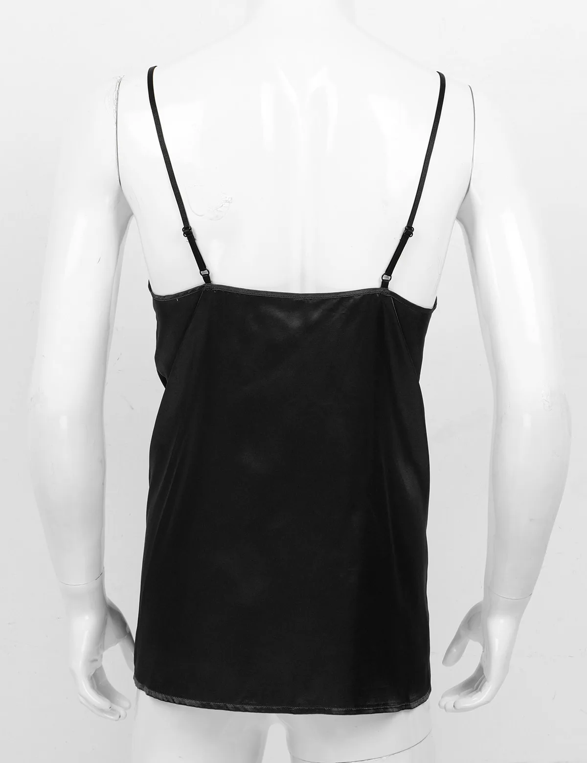 Гладкое Шелковистое атласное нижнее белье для мужчин TiaoBug регулируемые