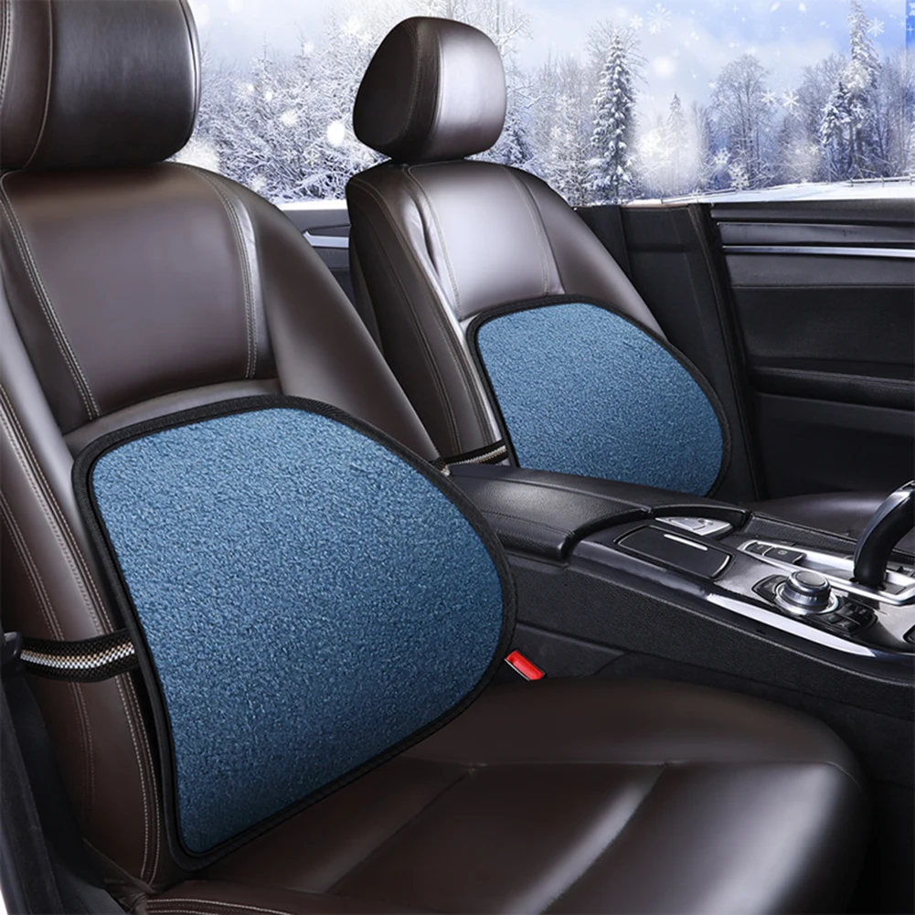 

Подушка для поддержки поясницы на автомобильное сиденье, плюшевая теплая Массажная поясная подушка, сохраняющая тепло зимой, подушка для о...