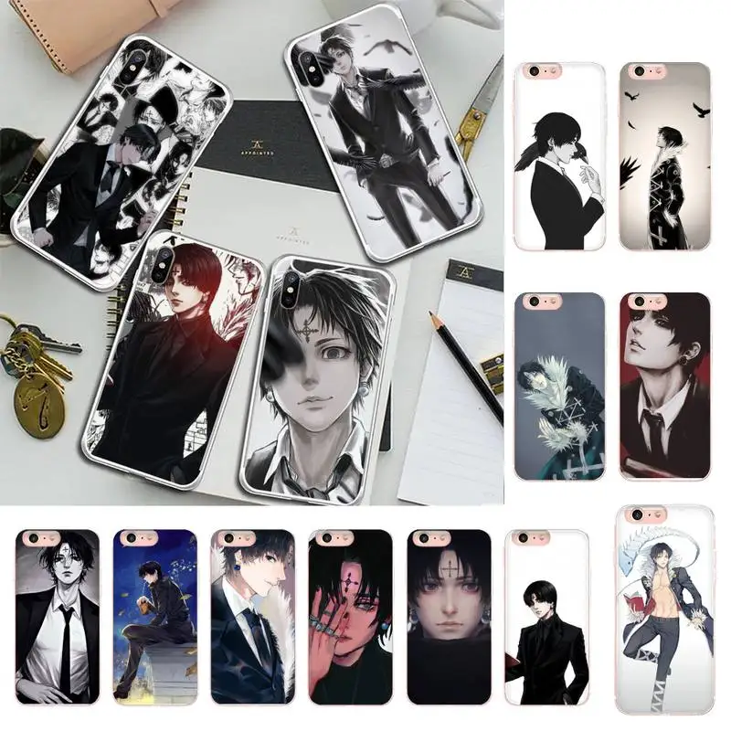 

TOPLBPCS Chrollo Lucilfer HXH Phone Case for iPhone 11 12 13 mini pro XS MAX 8 7 6 6S Plus X 5S SE 2020 XR case
