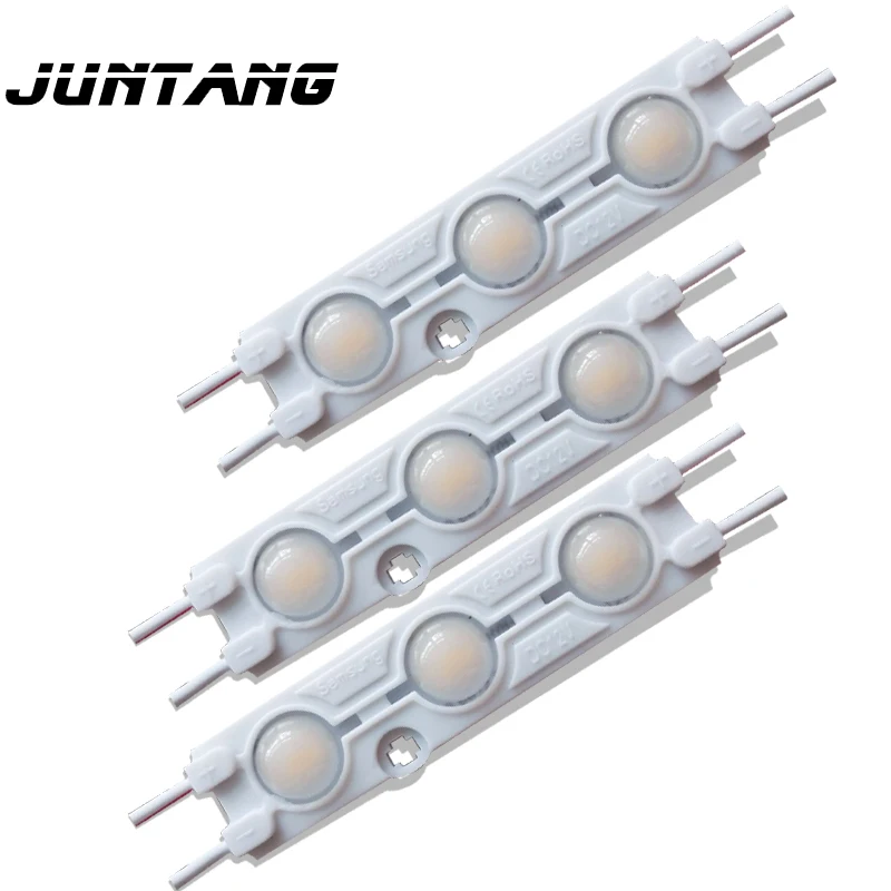 20pcs LED injection module SMD2835 3 lamp waterproof highlight 1.2W advertising light lens 67*16mm | Лампы и освещение