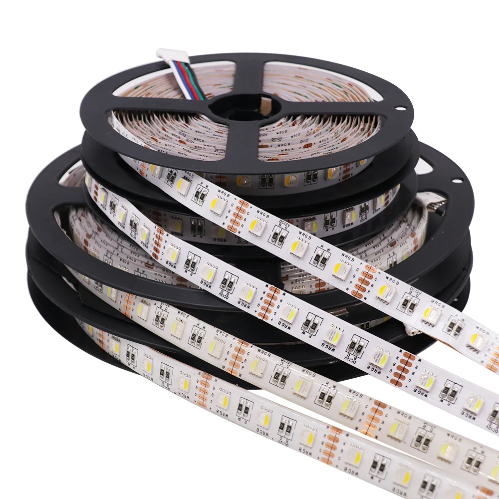 

5m/lot LED Tape Diode Strips Rope DC12V 24V 5050 SMD Flexible Waterproof 60LEDs/m Light Strip RGB RGBW RGBWW Ribbon Lighting