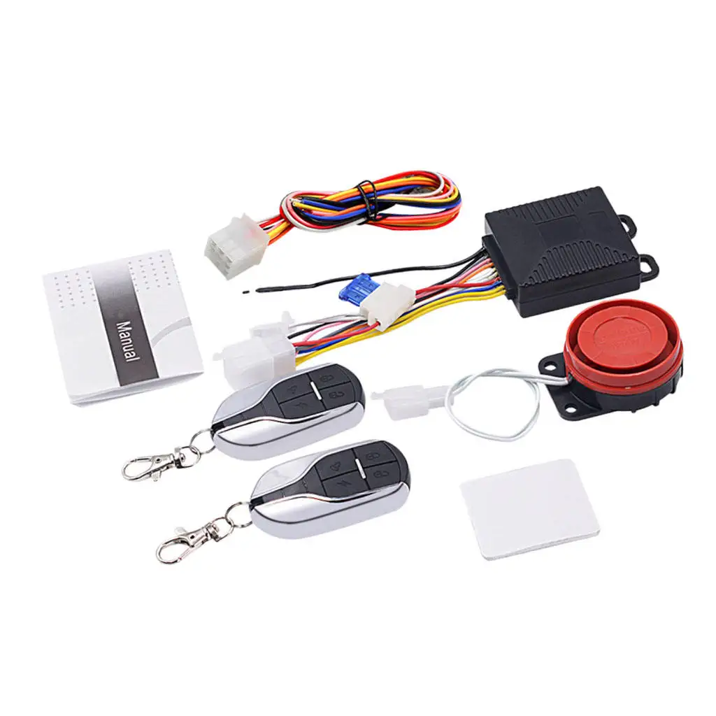 

Set of Universal Anti-theft Alarm Security System for Motorcycle Motorbike Scooter