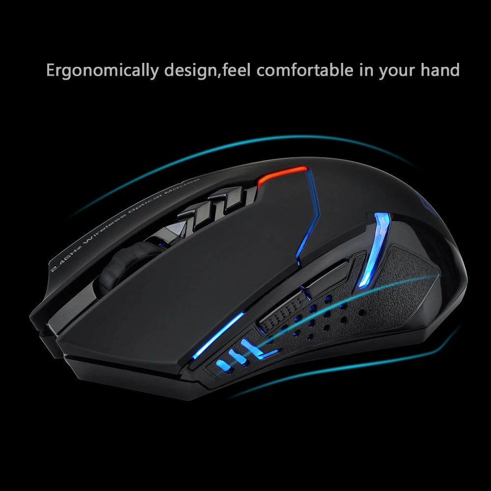 Беспроводная игровая мышь VicTsing PC066 портативная геймерская 2400dpi с