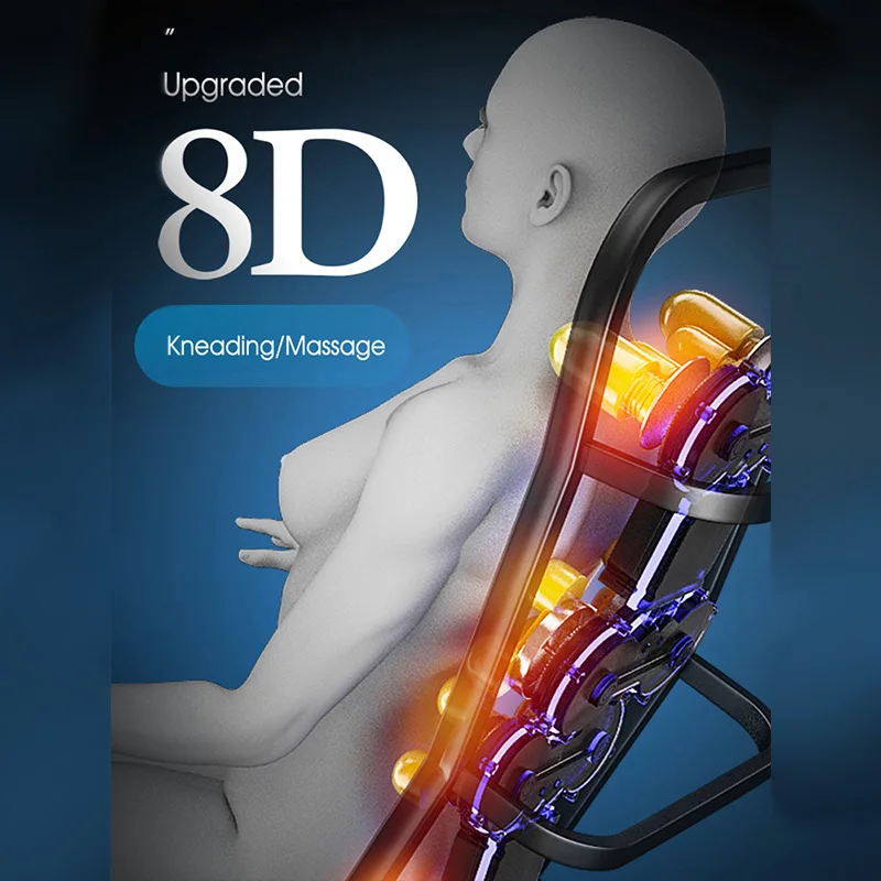 Массажное кресло для дома и офиса автоматическое многофункциональное всего тела