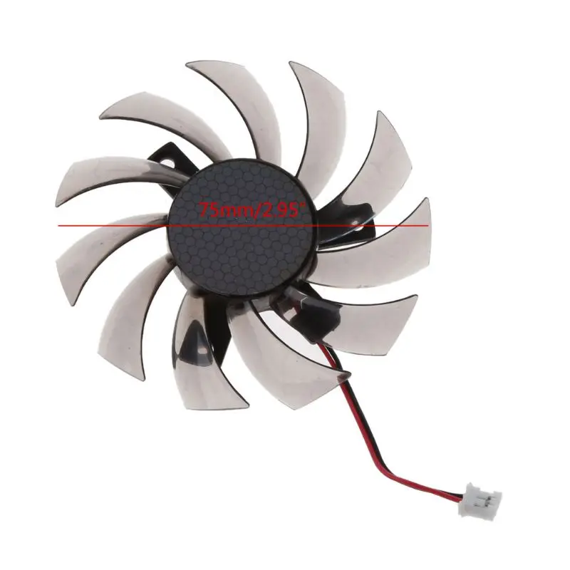 

75MM PLD08010S12H 2Pin Cooler Fan Graphics Card Cooling Fan For Gigabyte 6850 7970 GTX 460 GTX560Ti R270X R7 260x