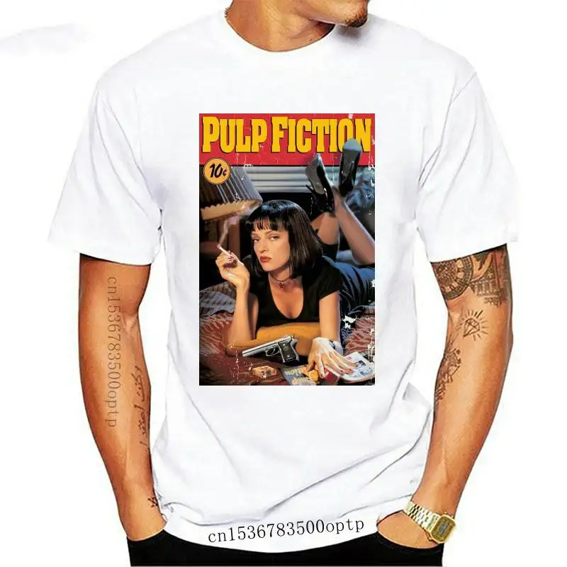 

Новинка 2021, футболки с изображением криминальной фантастики, летние модные мужские футболки 2021, футболки Квентина Тарантино, женские топы