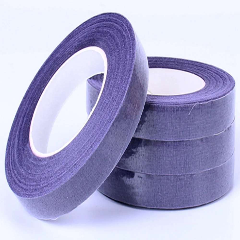 Dark Purple Цветочные ленты украшения цветной шелк оберточная бумага для цветов ручной работы DIY Материал 12 мм - Цвет: Dark Purple